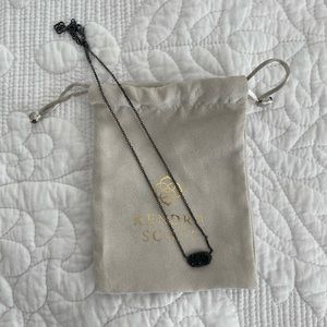 Kendra Scott Black Drusy Necklace